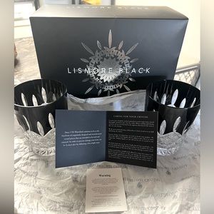 Waterford Lismore Black Old Fashioned Glasses